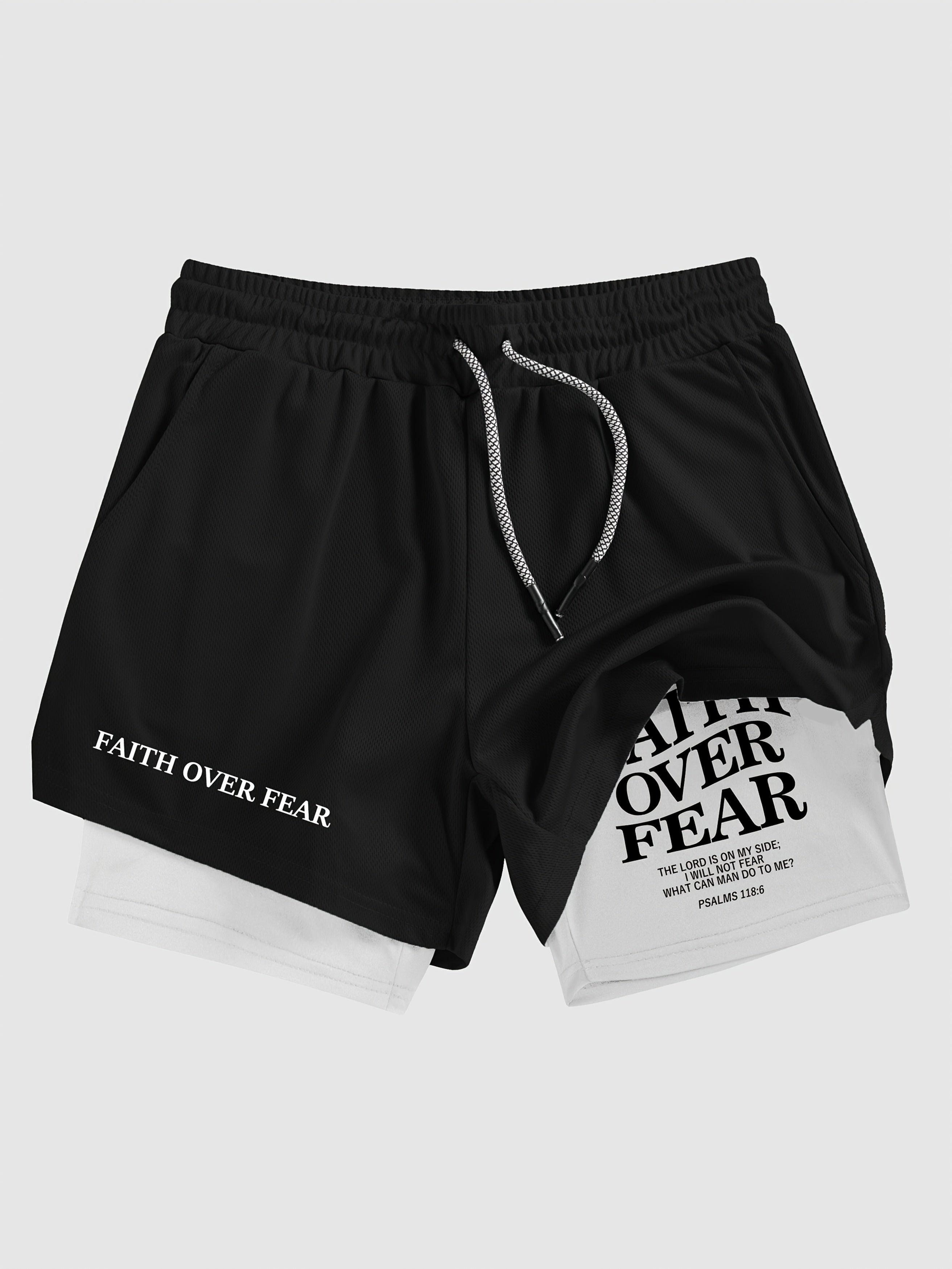 Faith over Fear - Gym shorts
