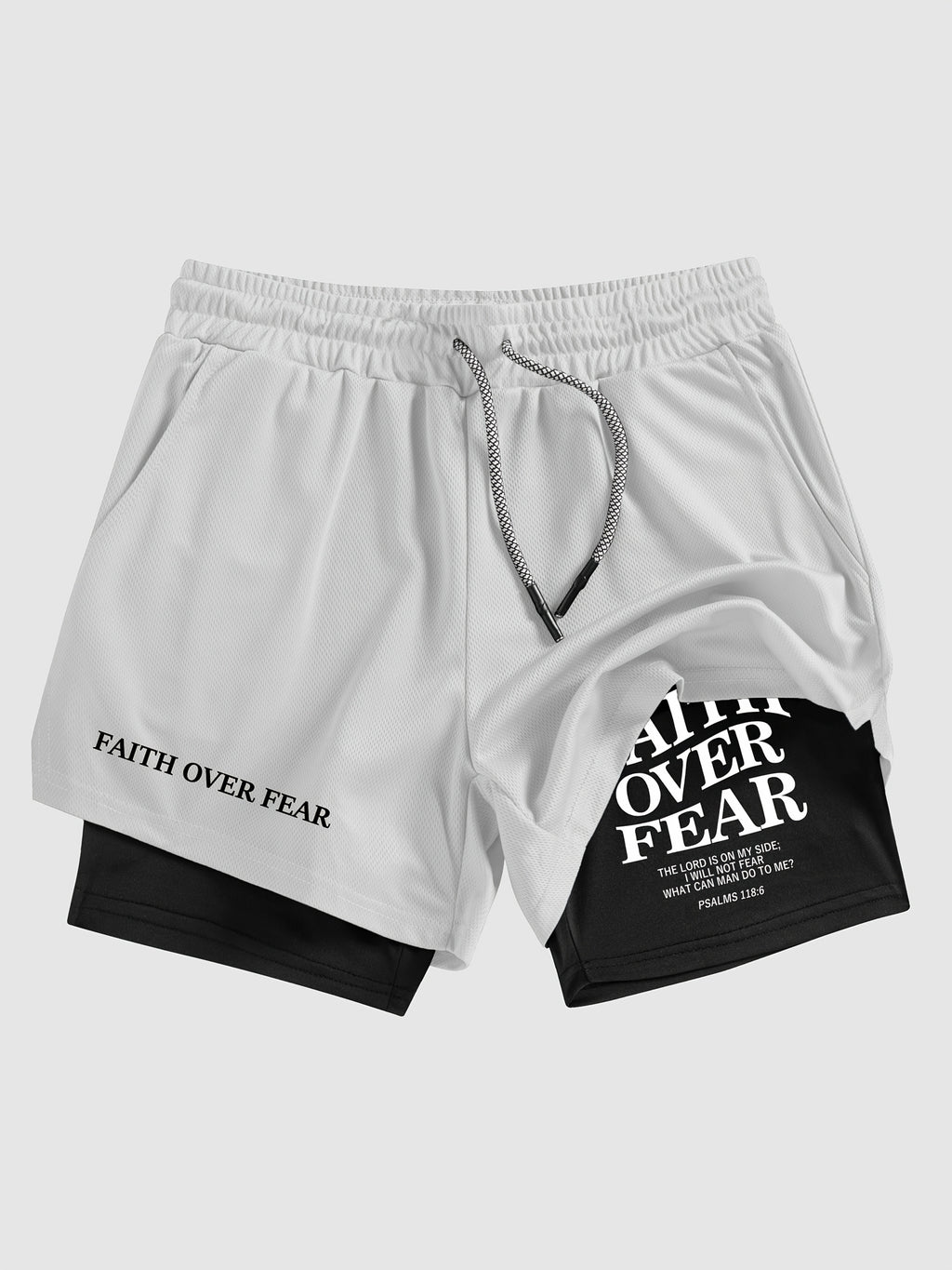 Faith over Fear - Gym shorts